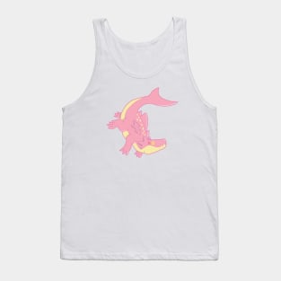 Cute Pink Shark Dragon Tank Top